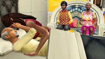 Desi Teen Gets Railed By Her Stepdad While The Family Watches
