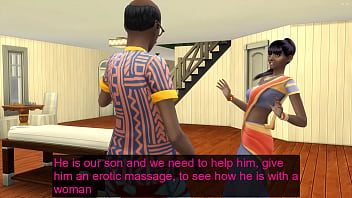 Reluctant Indian Stepmom Succumbs To Stepdad’s Persuasion, Losing Her Innocence To Her Shy Teen Step-son In A Sensual Massage